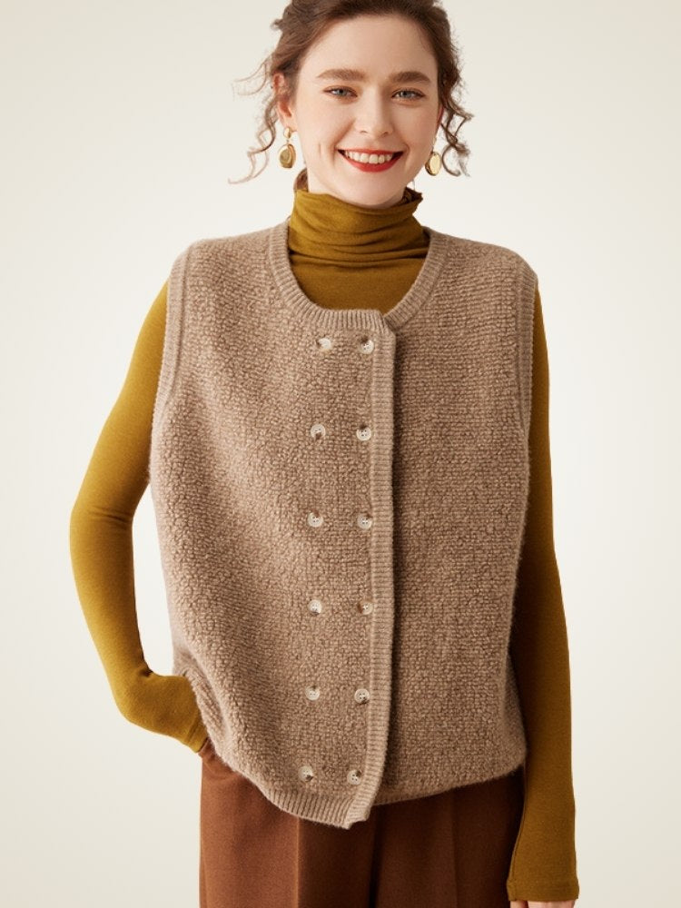 Kelyndra - Cashmere Vest | The Cashmere Studio