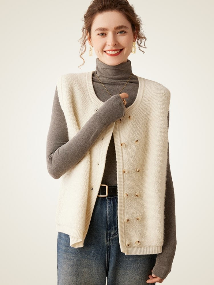 Kelyndra - Cashmere Vest | The Cashmere Studio