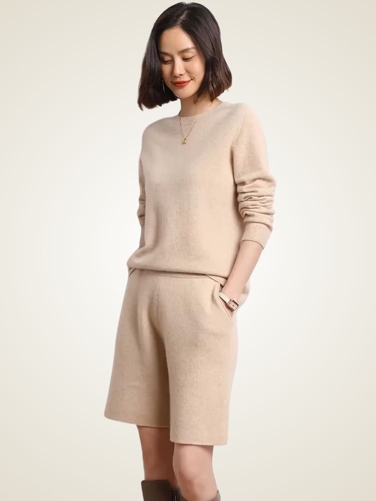 Nora - Crewneck Cashmere Sweater | The Cashmere Studio