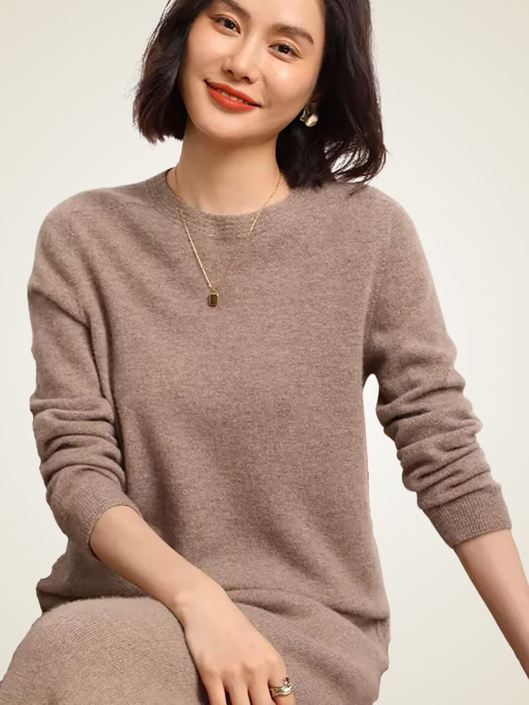 Nora - Crewneck Cashmere Sweater | The Cashmere Studio