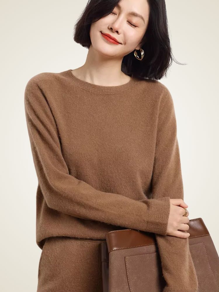 Nora - Crewneck Cashmere Sweater | The Cashmere Studio