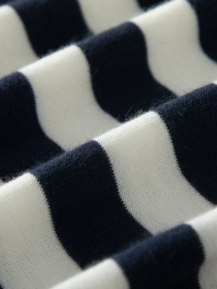 Cullen - Striped Cashmere T-Shirt | The Cashmere Studio