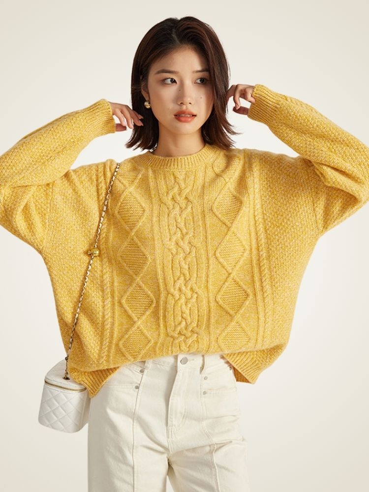 Hariel - Cable-Knit Cashmere Sweater | The Cashmere Studio