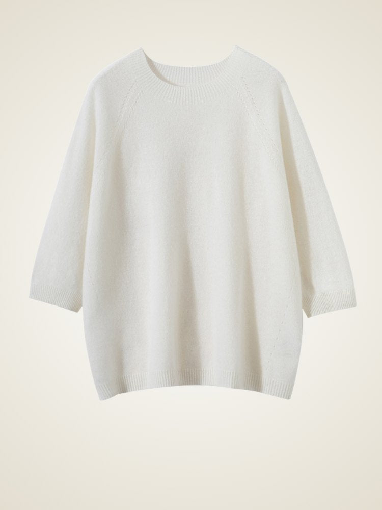 Cirelle - Crew Neck Cashmere Sweater | The Cashmere Studio