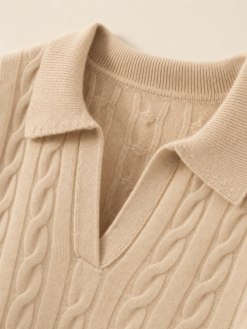 Corinna - Polo Collar Detail | The Cashmere Studio