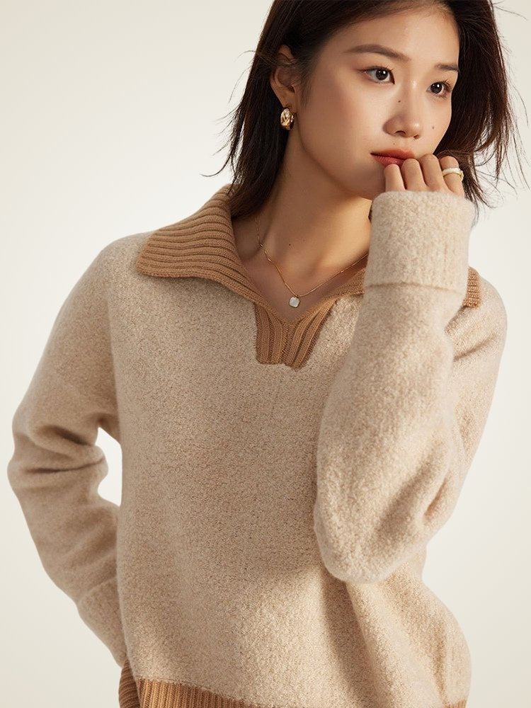Daevina - V-Neck Cashmere Sweater | The Cashmere Studio