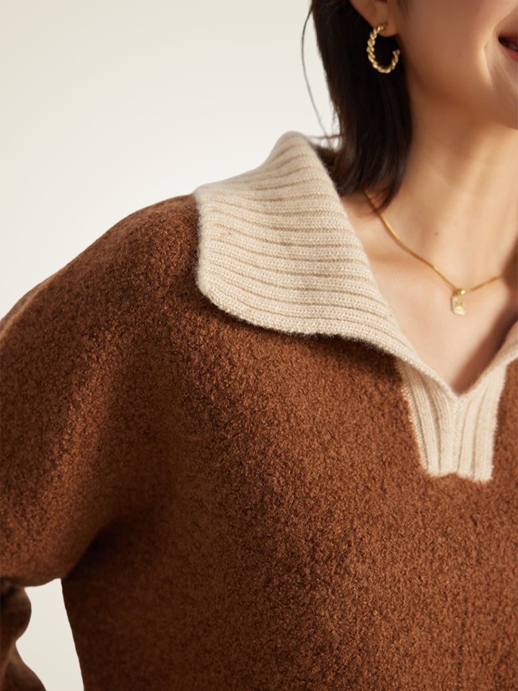 Daevina - V-Neck Cashmere Sweater | The Cashmere Studio