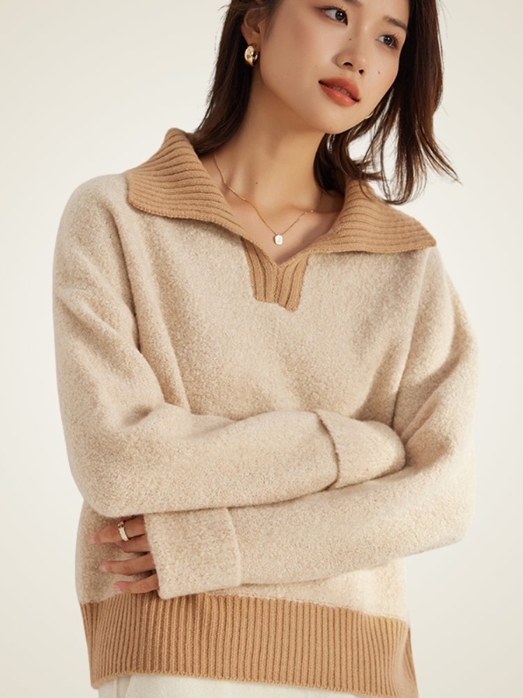 Daevina - V-Neck Cashmere Sweater | The Cashmere Studio