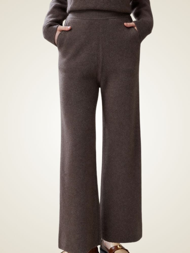Arley - Wide-Leg Cashmere Pants