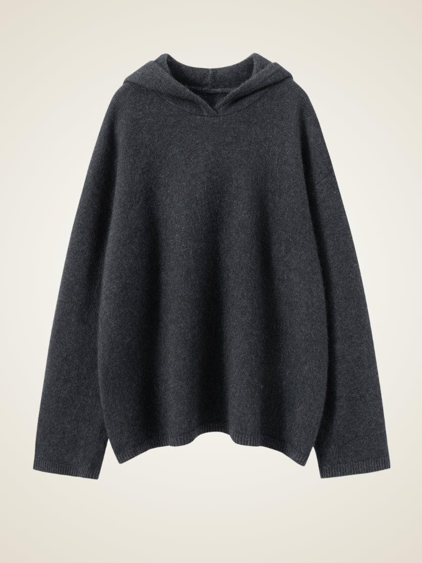 Dravena — Dark Gray Cashmere Hoodie Set | The Cashmere Studio