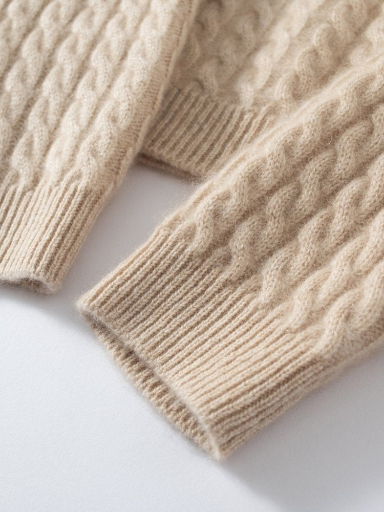 Eirisse - Cable-Knit Cashmere Sweater | The Cashmere Studio