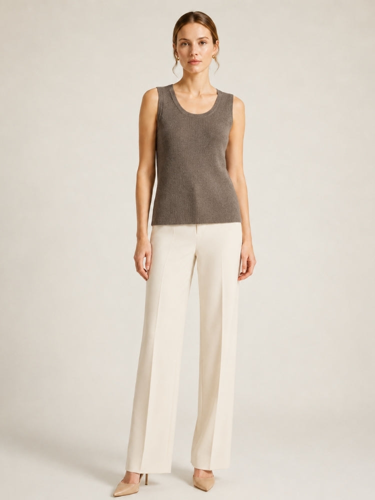 Elowra - Sleeveless Cashmere Tank | The Cashmere Studio