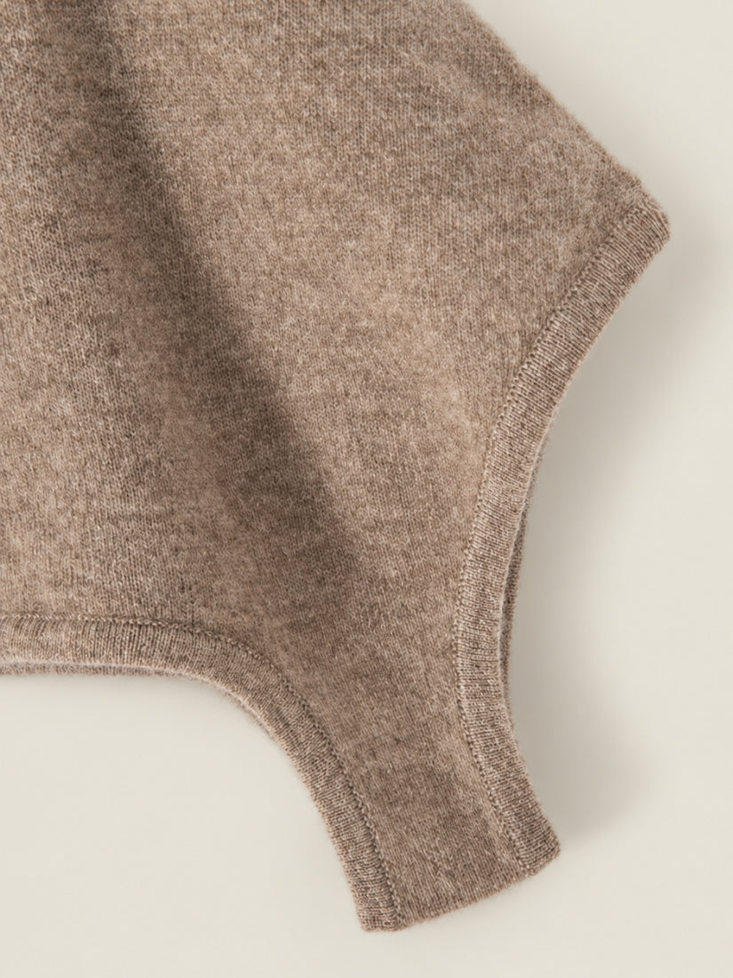 Faloria — Taupe Cashmere Shoulder Wrap | The Cashmere Studio