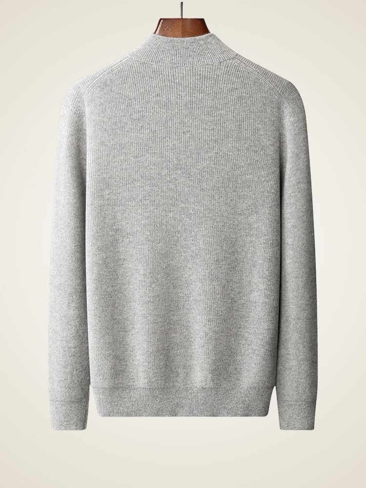 Asa - Half Zip Cashmere Sweater | The Cashmere Studio