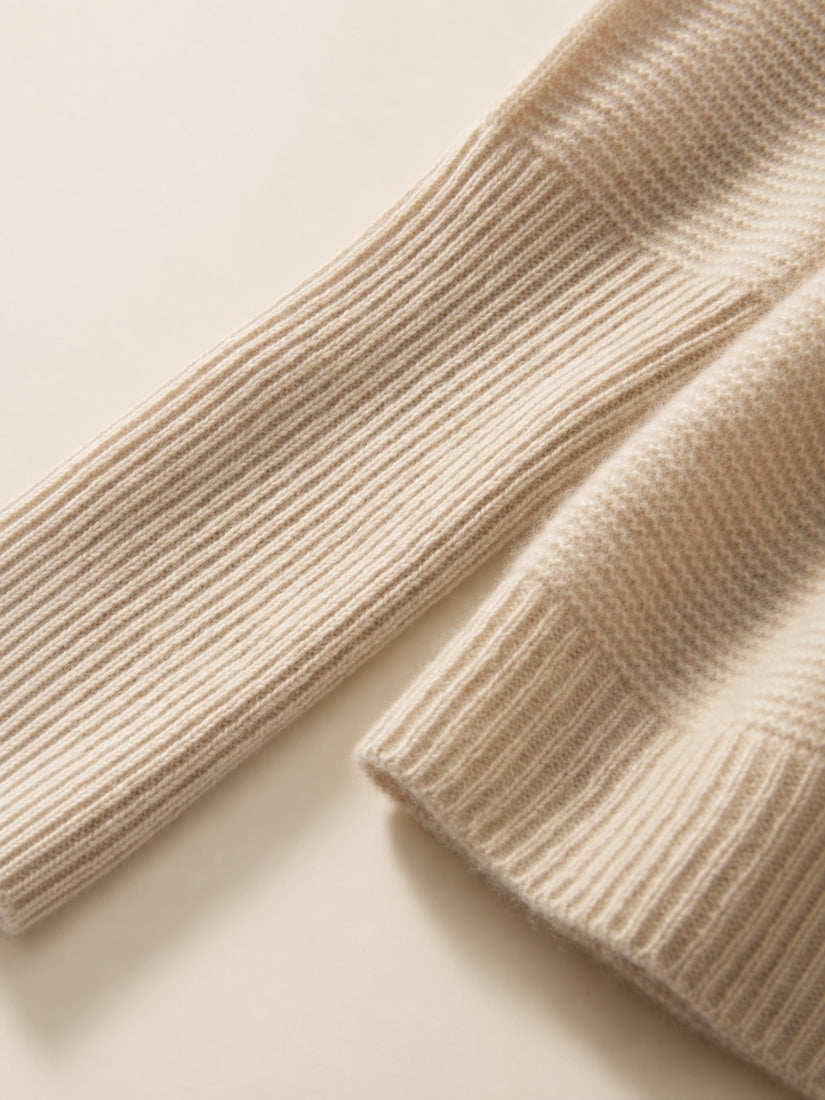Gialora - Textured Knit Cashmere Sweater | The Cashmere Studio