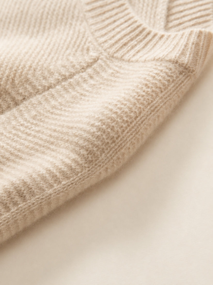 Gialora - Textured Knit Cashmere Sweater | The Cashmere Studio