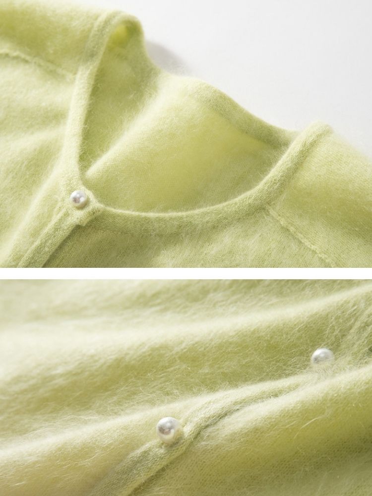 Iri - Ombre Brushed Cashmere Cardigan | The Cashmere Studio