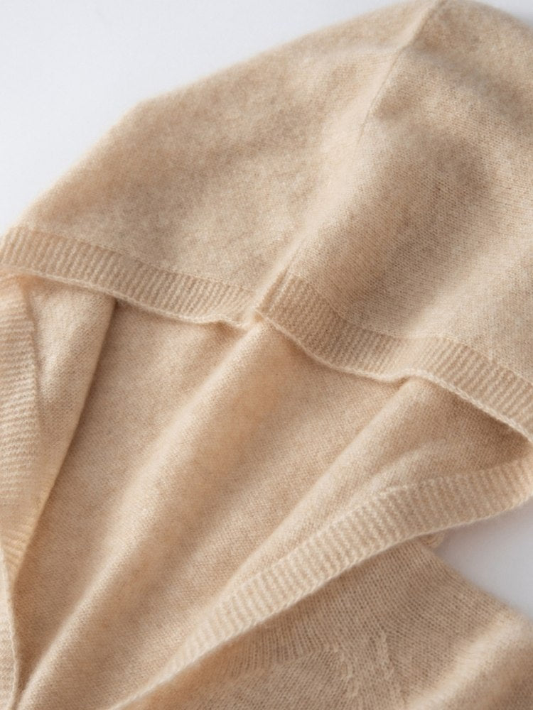 Halisse - Hooded Cashmere Sweater | The Cashmere Studio