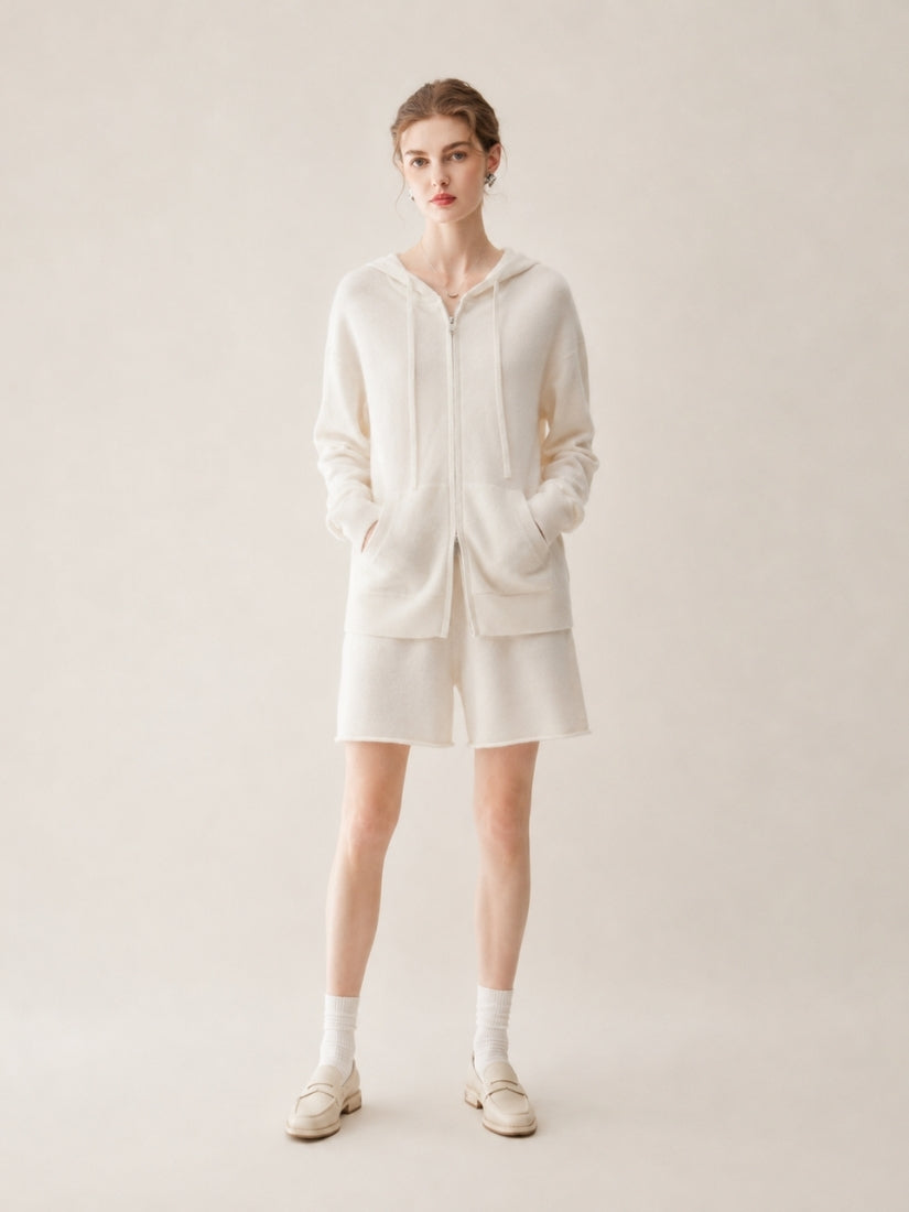 Hespera - Ivory Cashmere Set | The Cashmere Studio