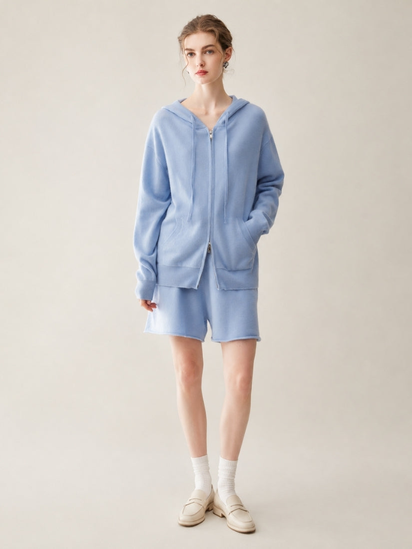 Hespera - Light Blue Cashmere Set | The Cashmere Studio