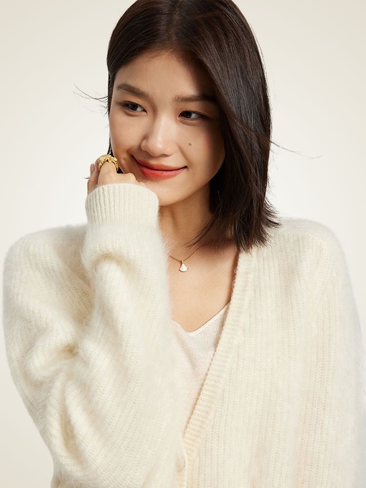 Maelis - Ribbed Cashmere Cardigan