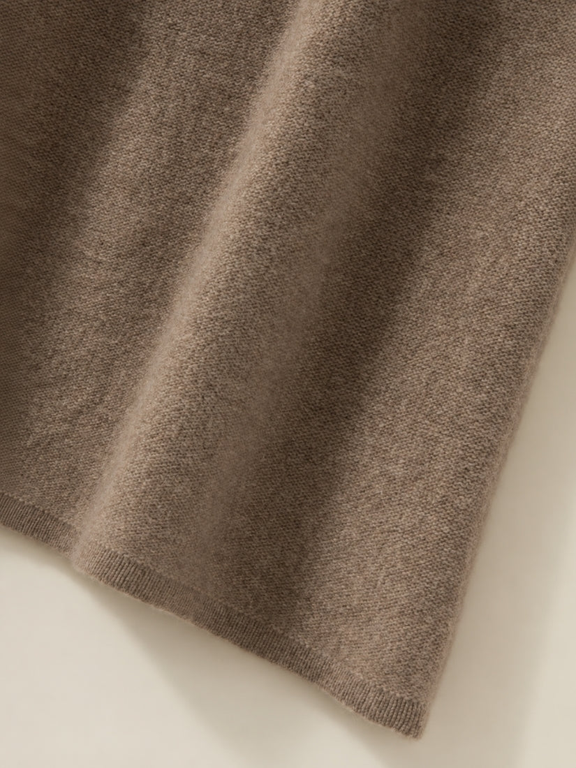 Keiralen — Long Cashmere Skirt Detail | The Cashmere Studio