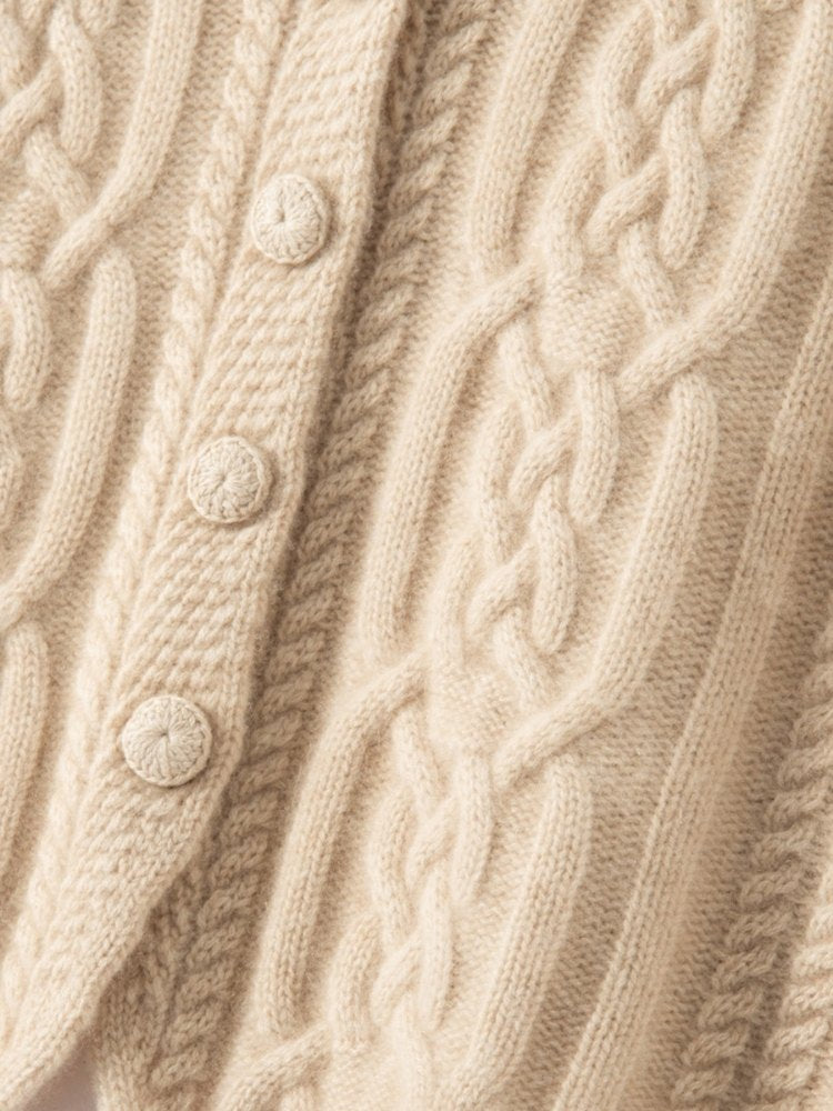 Levara - Cable-Knit Cashmere Vest | The Cashmere Studio