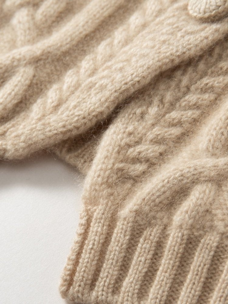 Levara - Cable-Knit Cashmere Vest | The Cashmere Studio