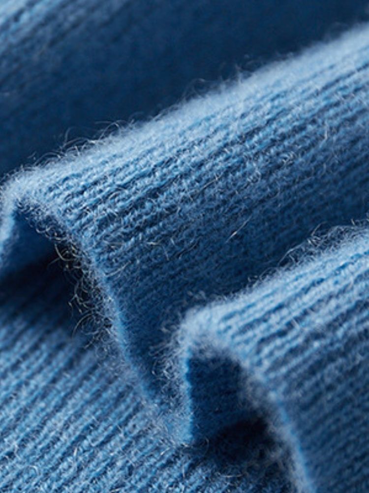 Finn - Light Blue Polo Cashmere Sweater | The Cashmere Studio