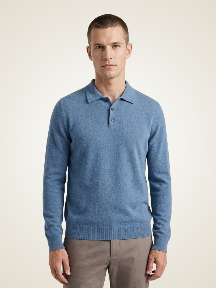 Finn - Polo Cashmere Sweater | The Cashmere Studio