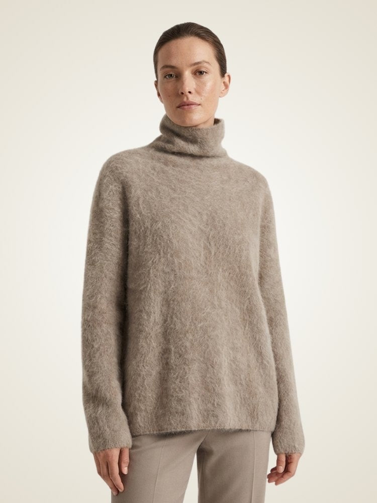 Lenora - Brushed Cashmere Sweater | The Cashmere Studio Lenora - Brushed Cashmere Sweater | The Cashmere Studio