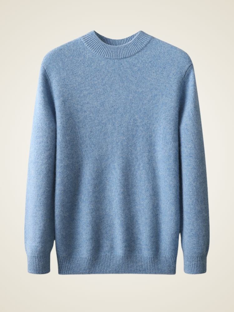 TrendAura Kingsford One Hundred Percent Cashmere Sweater For Men Handknit Ridged Texture Soft Warmth Layering main image 1