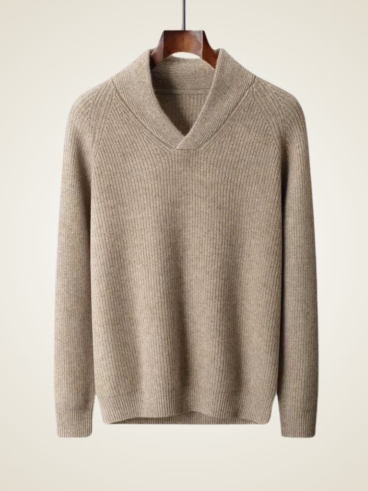 Edward - Shawl Collar Cashmere Sweater | The Cashmere Studio