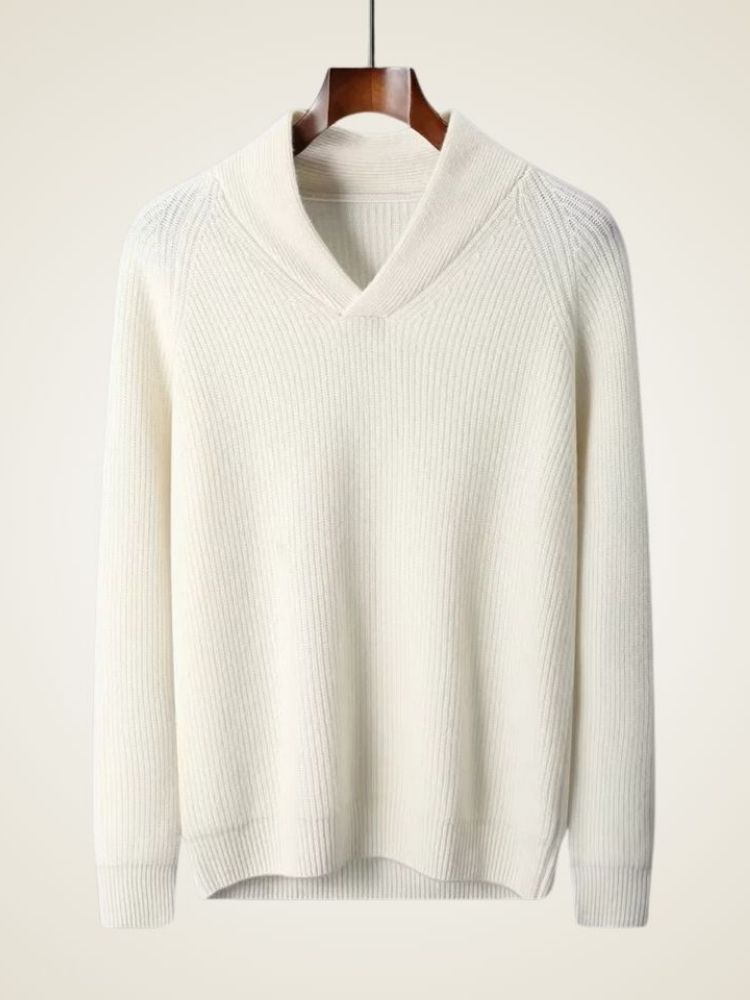 Edward - Shawl Collar Cashmere Sweater | The Cashmere Studio