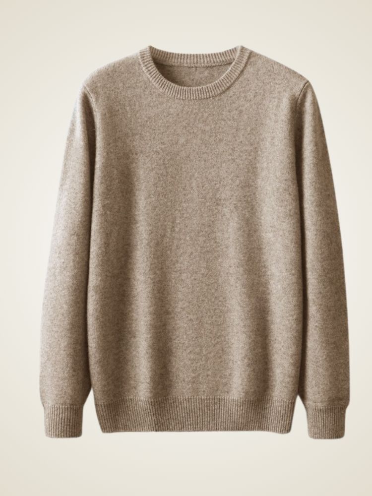 August - Men's Crewneck Cashmere Sweater | The Cashmere Studio