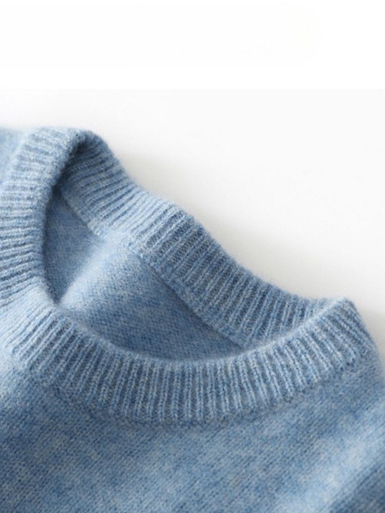 August - Men's Crewneck Cashmere Sweater | The Cashmere Studio