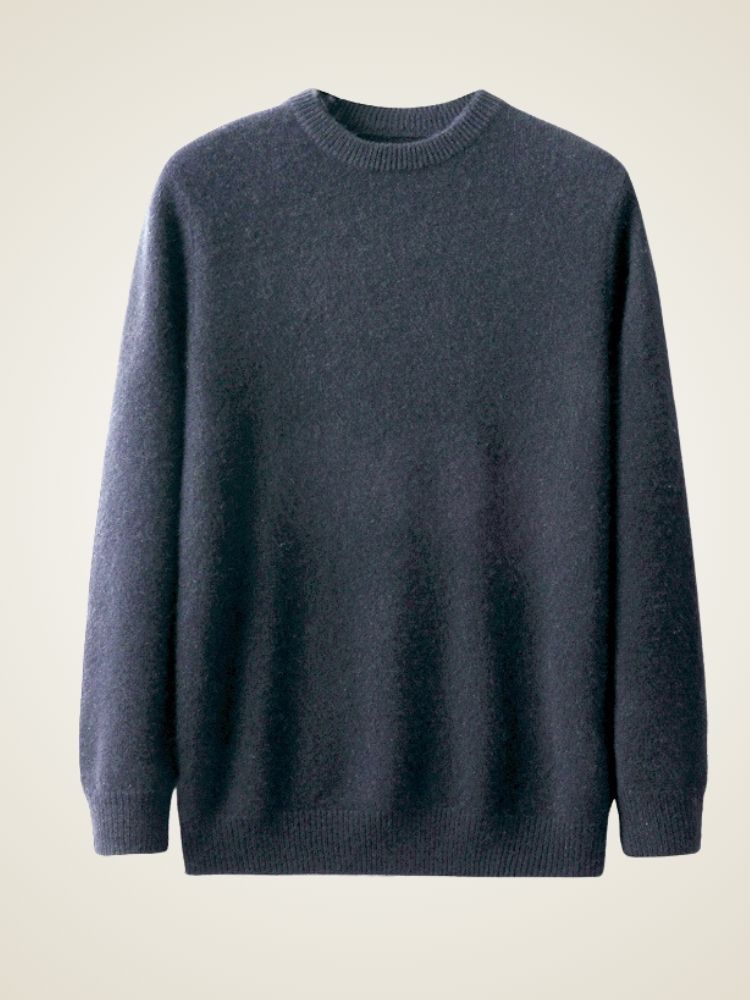 August - Men's Crewneck Cashmere Sweater | The Cashmere Studio