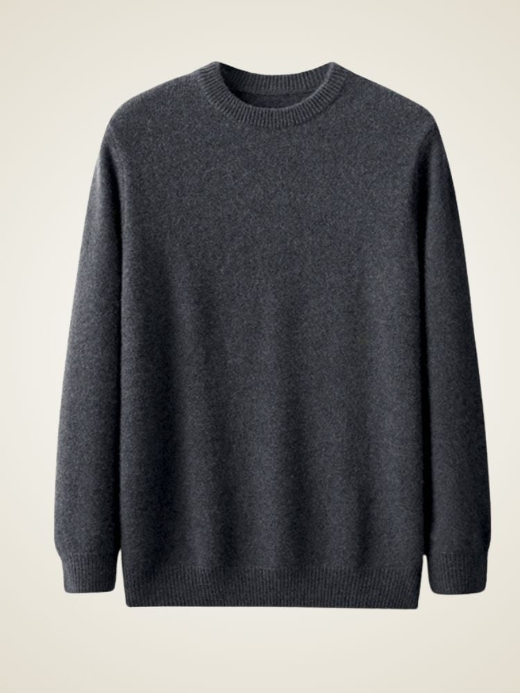 August - Men's Crewneck Cashmere Sweater | The Cashmere Studio