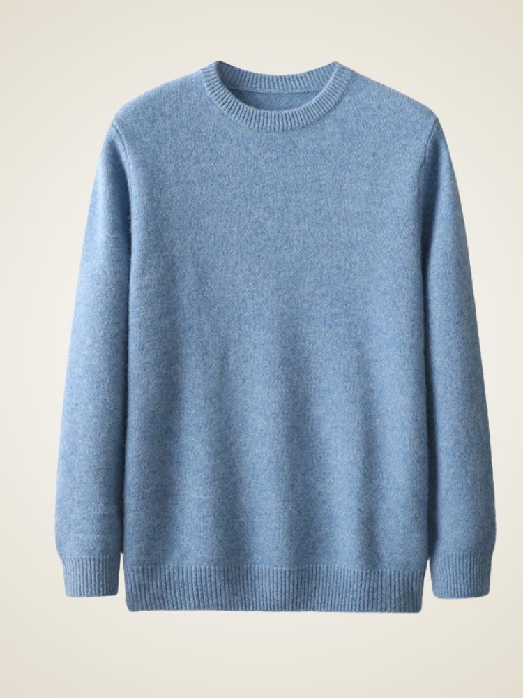 August - Men's Crewneck Cashmere Sweater | The Cashmere Studio