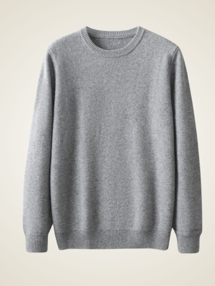 August - Men's Crewneck Cashmere Sweater | The Cashmere Studio