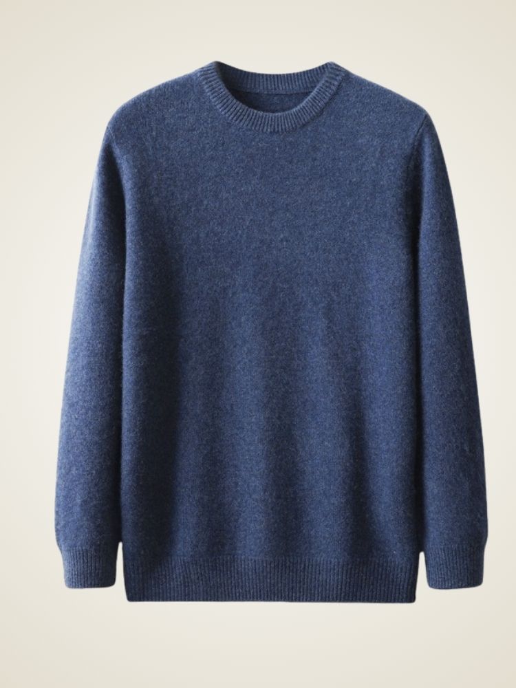 August - Men's Crewneck Cashmere Sweater | The Cashmere Studio