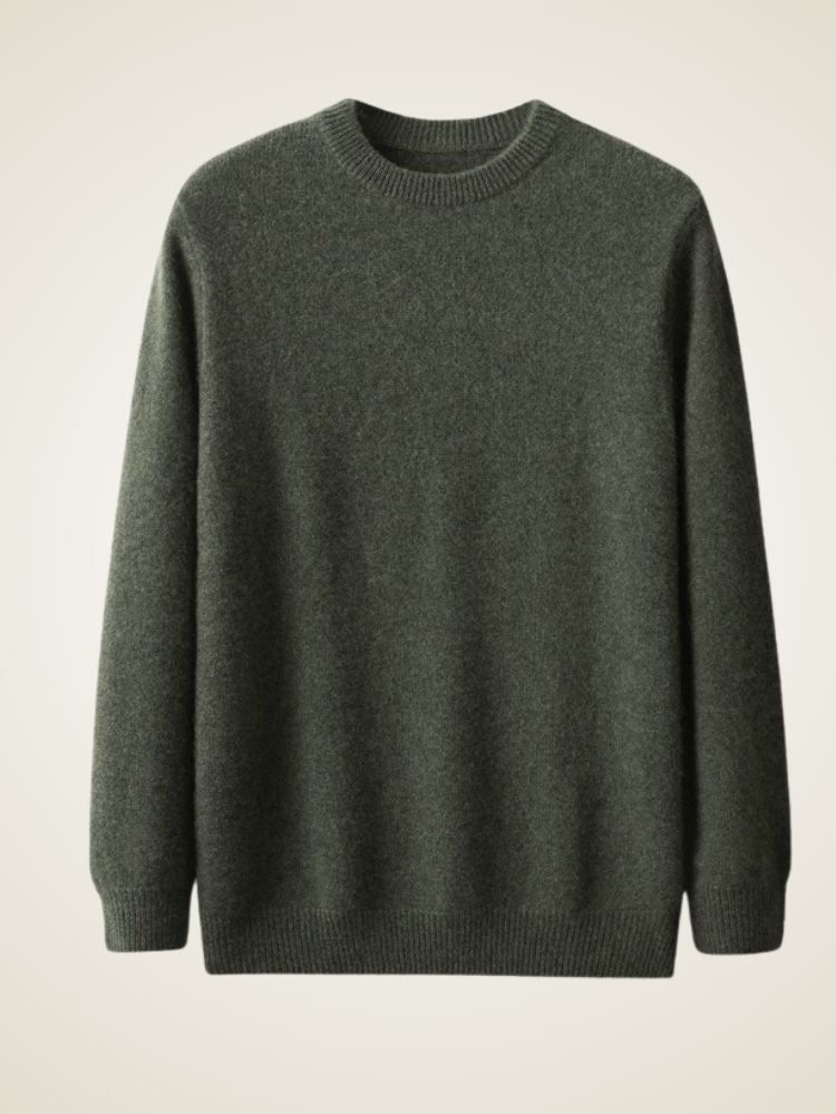 August - Men's Crewneck Cashmere Sweater | The Cashmere Studio