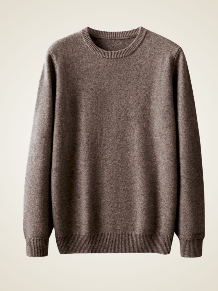 August - Men's Crewneck Cashmere Sweater | The Cashmere Studio