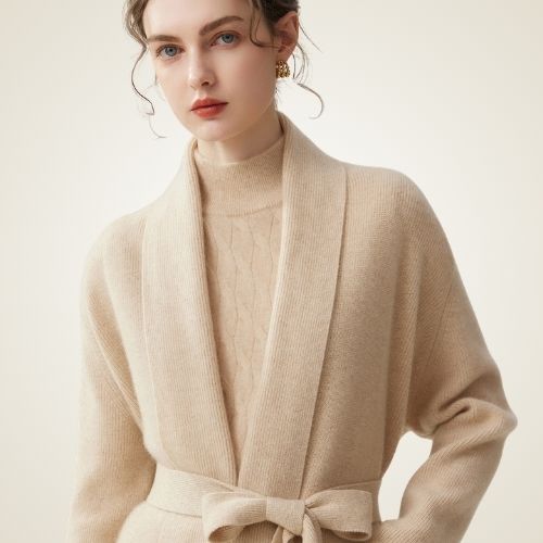 Meranys — Belted Cashmere Cardigan | The Cashmere Studio