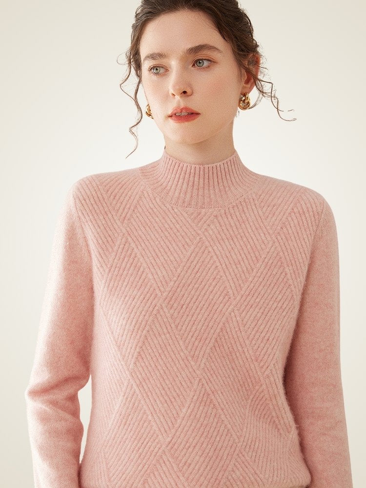 Miriane - Mock Neck Sweater | The Cashmere Studio