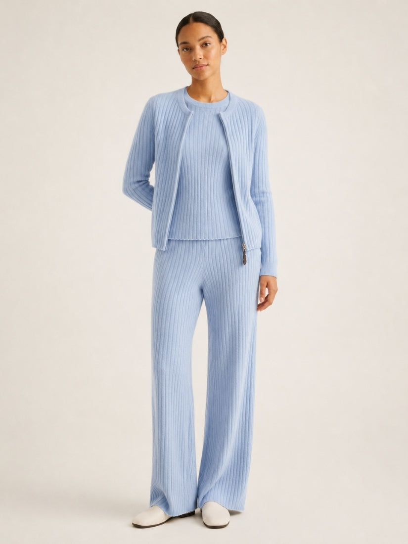 Naralisse - Light Blue Three-Piece Set | The Cashmere Studio