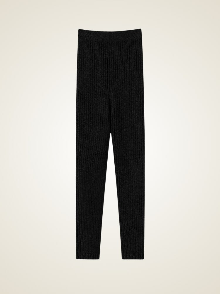 Novessa - Ribbed Cashmere Legging | The Cashmere Studio