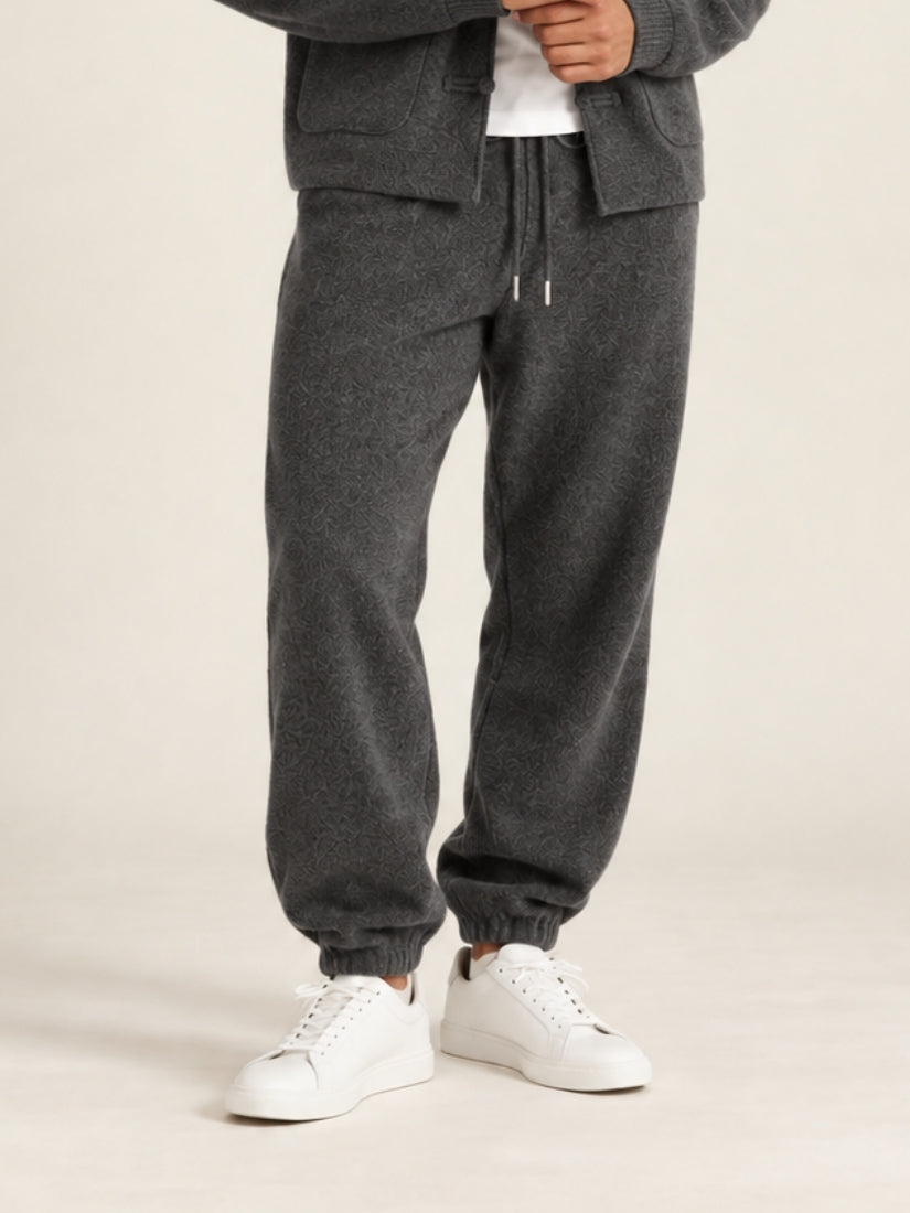 Orian — Gray Tapered Cashmere Jogger Pants | The Cashmere Studio