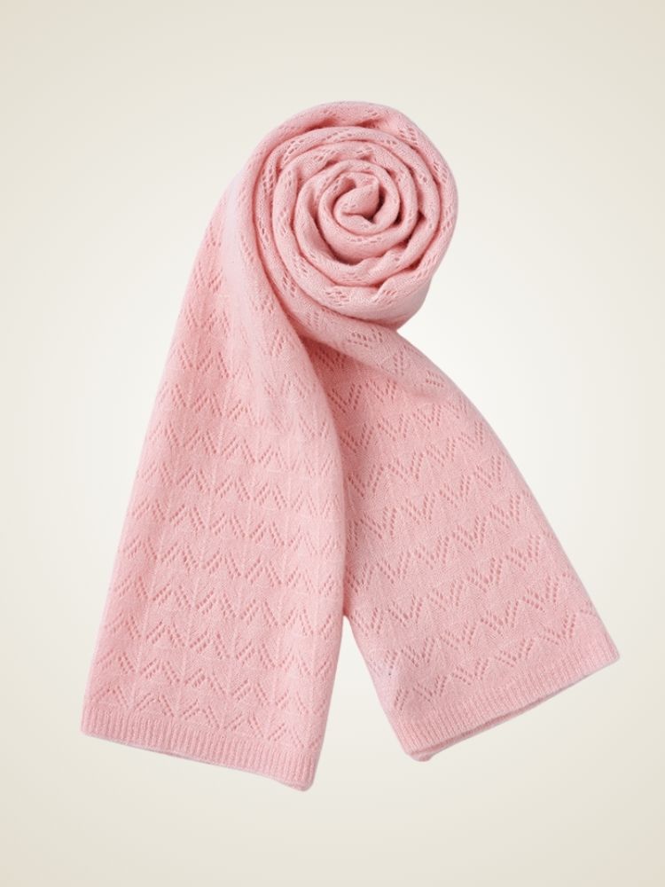 Wenna - Pink Ultra-Soft Cashmere Scarf | The Cashmere Studio