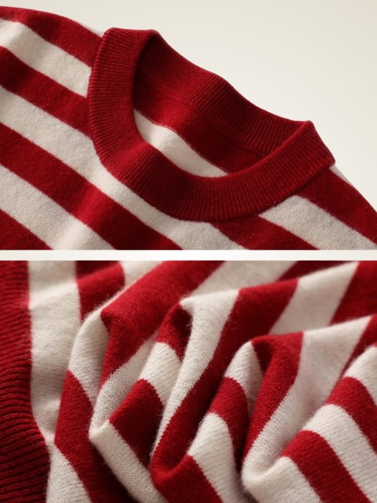Melindra - Striped Cashmere Sweater | The Cashmere Studio